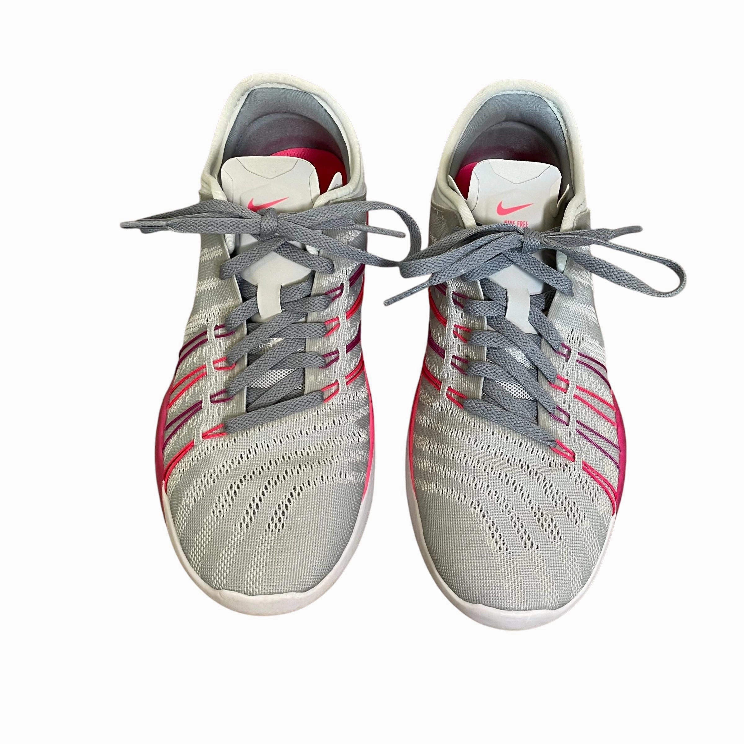 Asics Gel Venture Running Shoe Nike | Women's Gray and Hot Pink Free Training Shoes | Size: 6