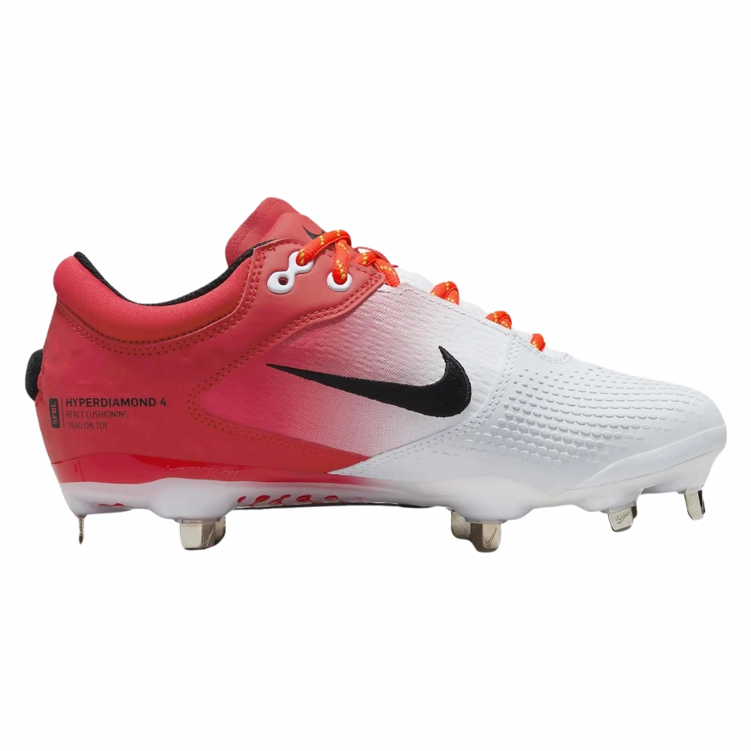 Nike - Women's Hyperdiamond 4 Elite 'University Red Black' - University Red / White / Volt / Black Asics Japan S Pf Sportstyle Shoes