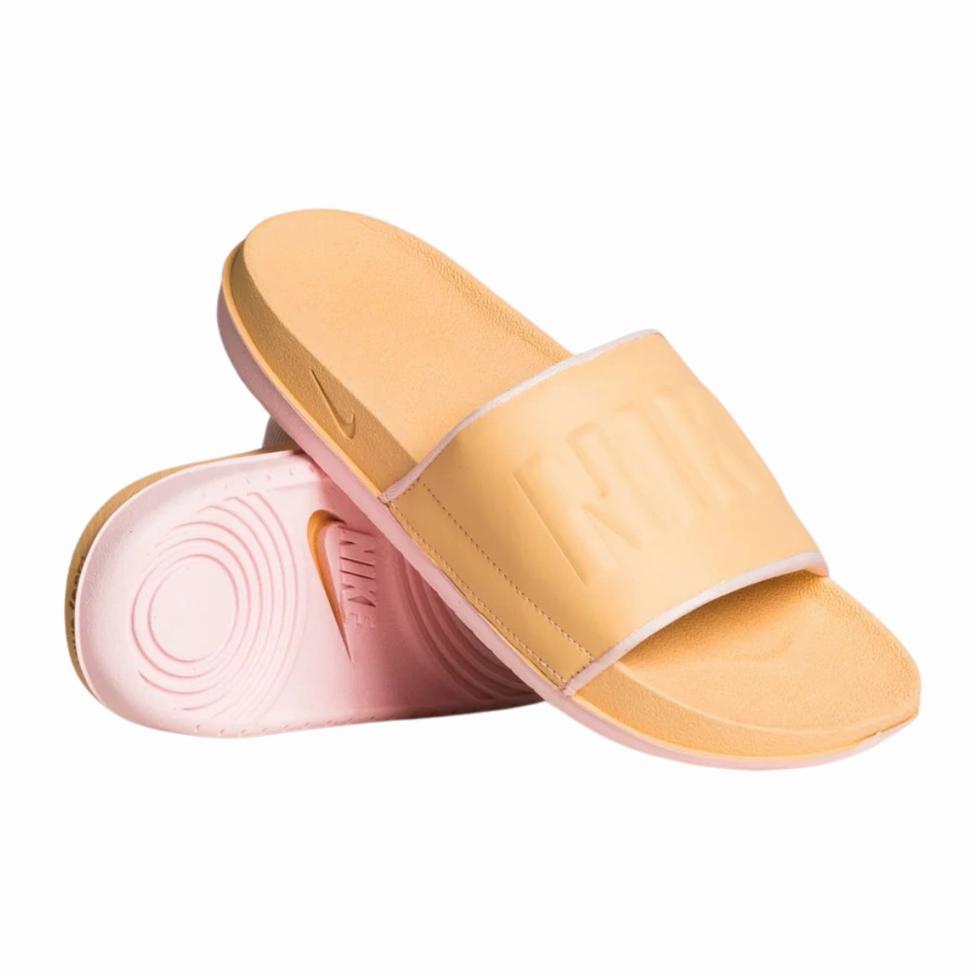 Nike - Women's Offcourt Slides Sandals White Onyx - Pink / Yellow Kohls Asics Running Shoes
