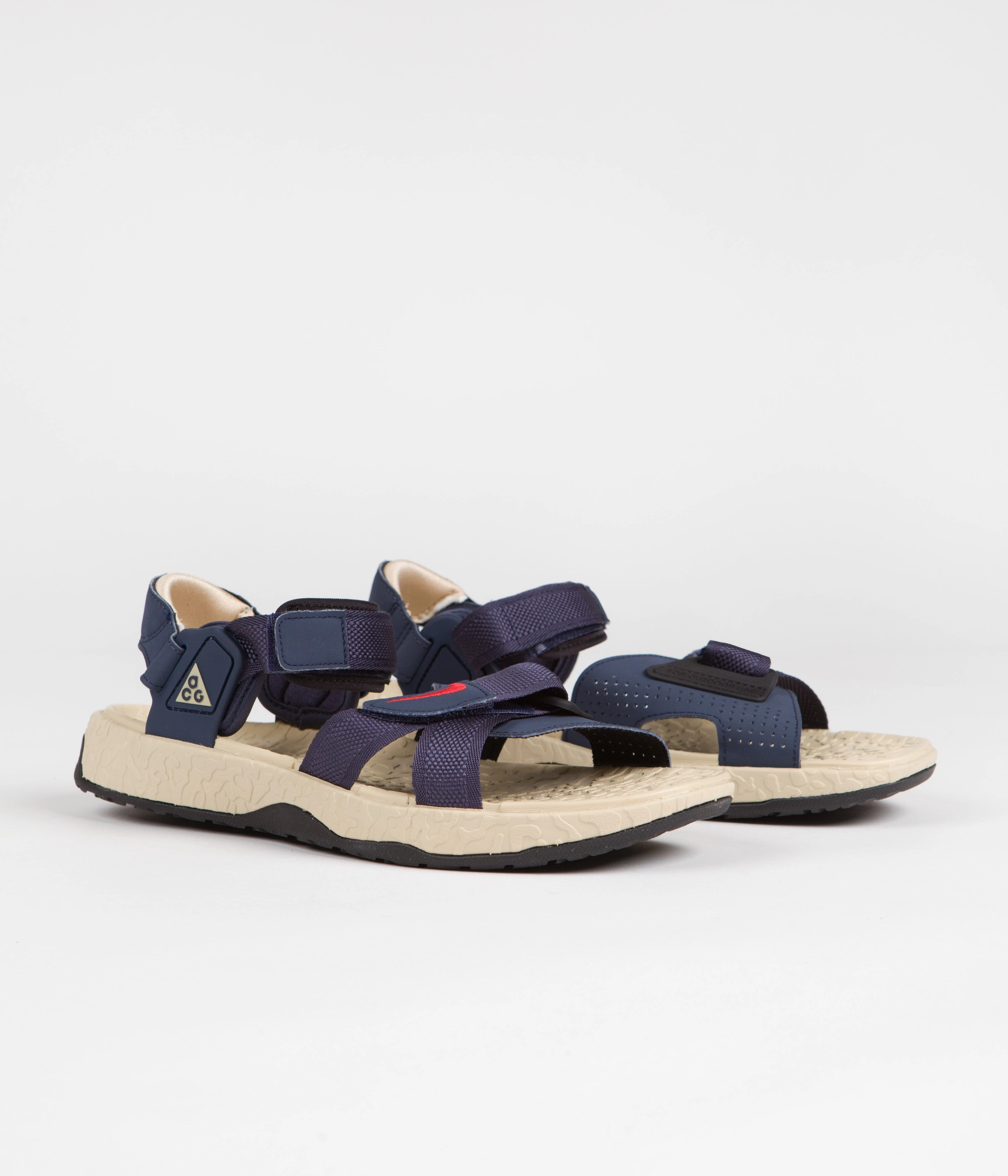 Nike ACG Air Deschutz  Sandals - Midnight Navy / Light Crimson - Thunder Blue Asics Gym Shoes