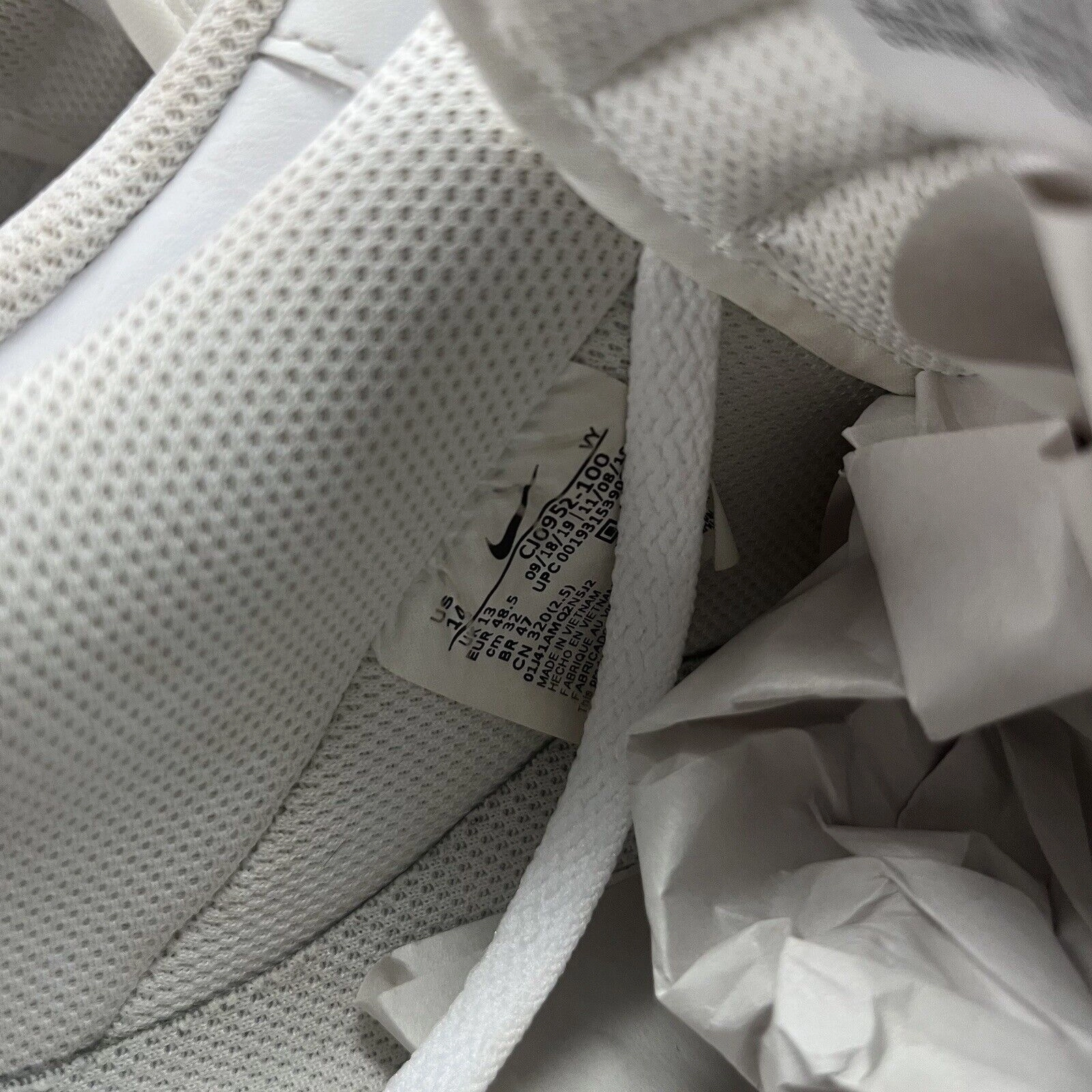 Nike Air Force 1 '07 Low White Black CJ0952-100 Men's Size 14 Missing An Insole Women's Asics Pickleball Shoes