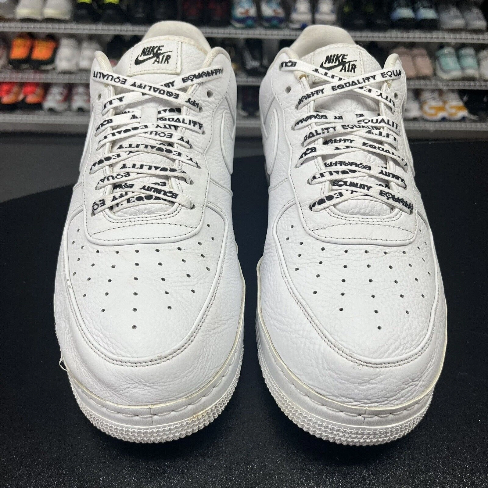 Nike Air Force 1 Low CMFT "Equality" White Black AQ2118-100 Men's Size 15 Asics Elite Wrestling Shoe
