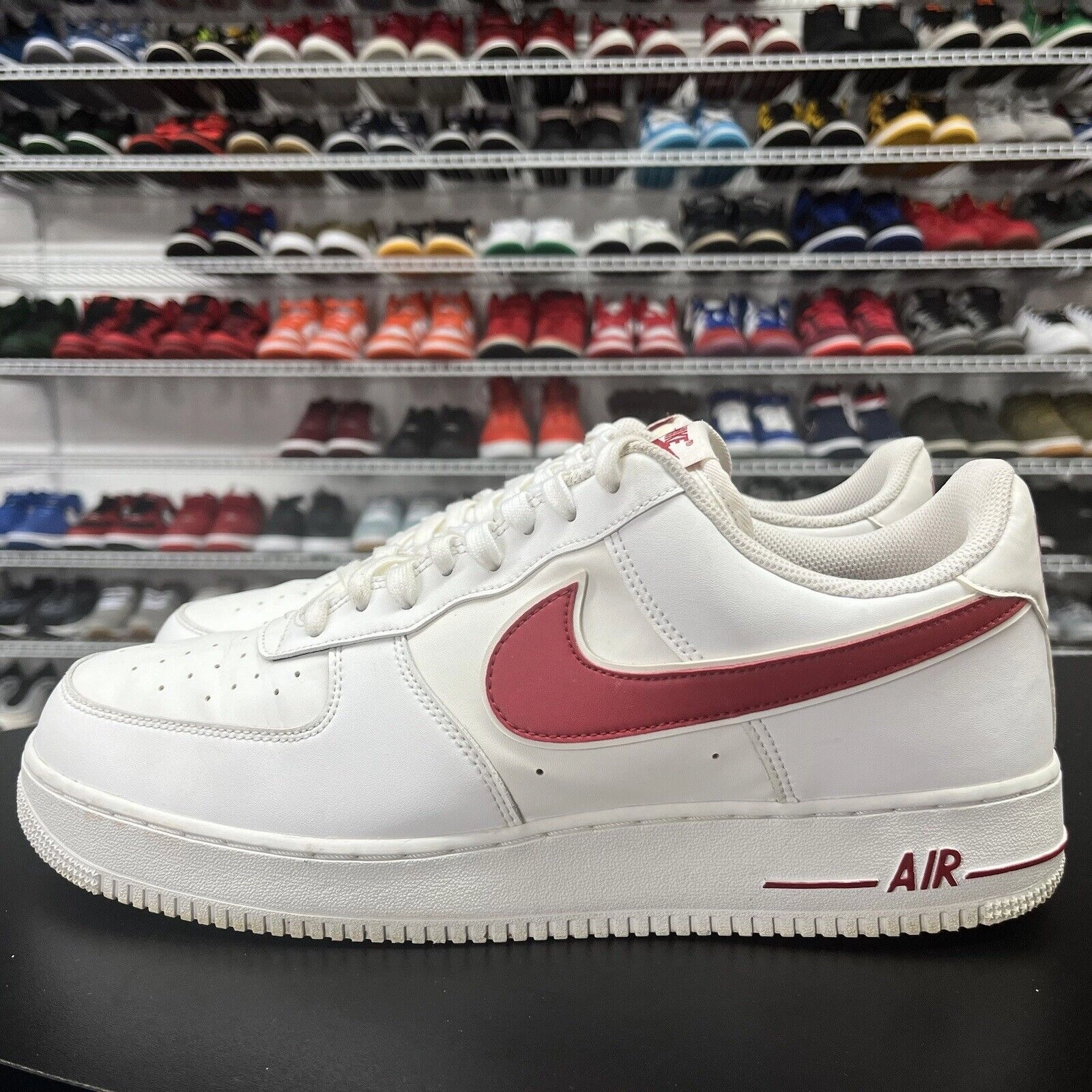 Asics Wushu Shoes Nike Air Force 1 Low White Gym Red AO2423 102 Men's Size 14 Missing An Insole