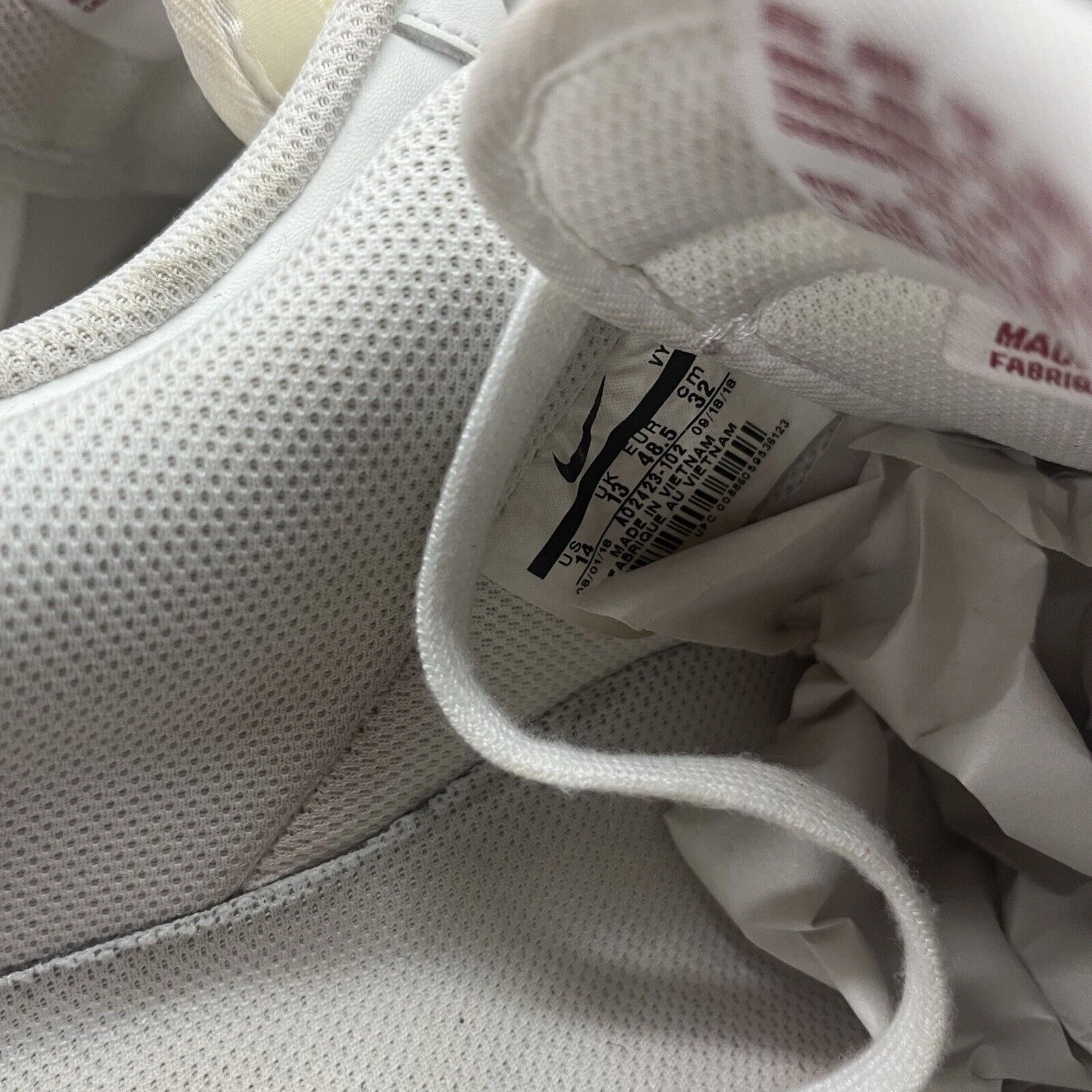 Asics Gel-nimbus 27 Atc Running Shoes Nike Air Force 1 Low White Gym Red AO2423 102 Men's Size 14 Missing An Insole