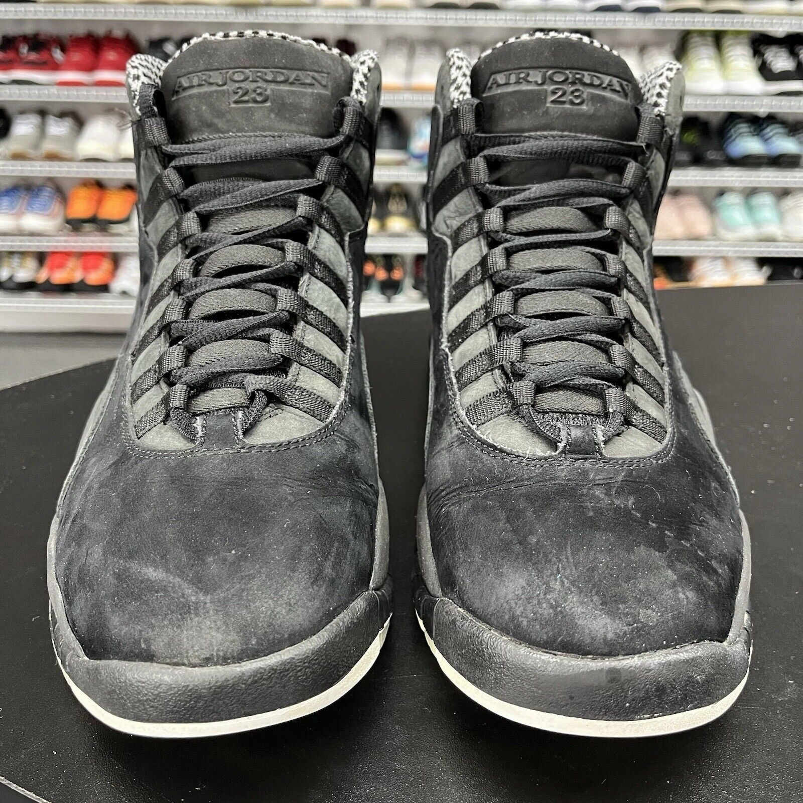 Asics Shoes Quantum Nike Air Jordan 10 Retro Stealth 310805-003 Men's Size 10