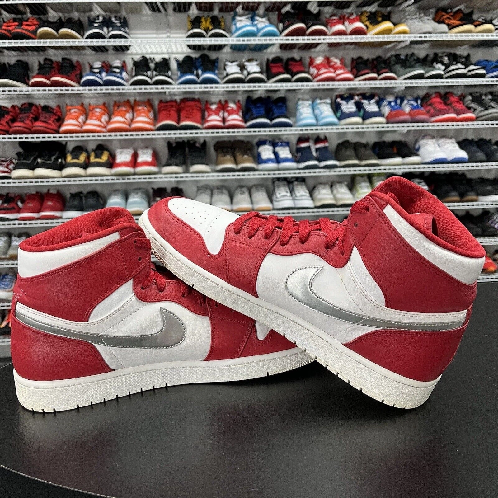 Asics Gel-venture 8 Mid Top Running Shoes Nike Air Jordan 1 Retro High Red White Silver Medal 332550-602 Men's Size 13