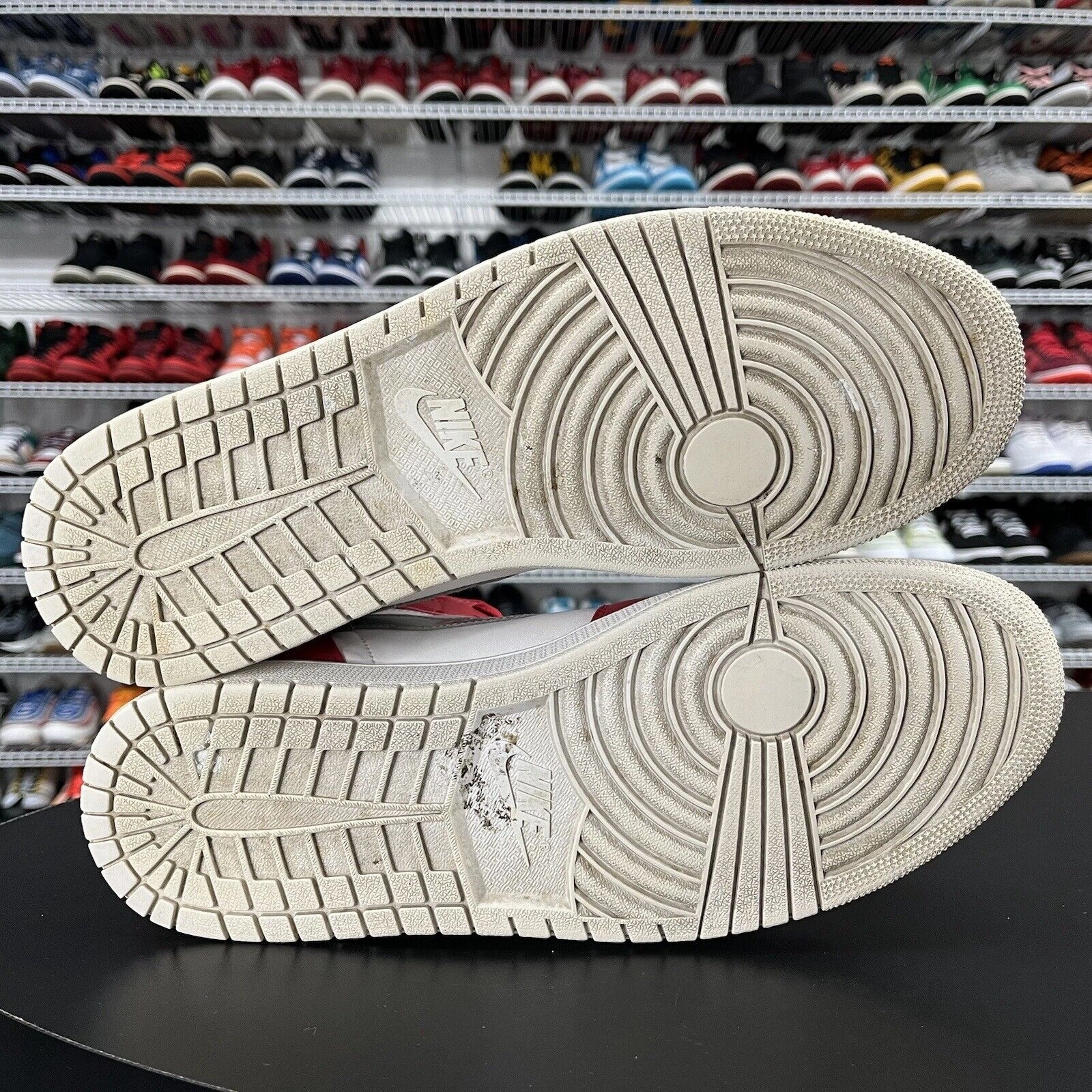 Asics Gel Turf Shoe Nike Air Jordan 1 Retro High Red White Silver Medal 332550-602 Men's Size 13