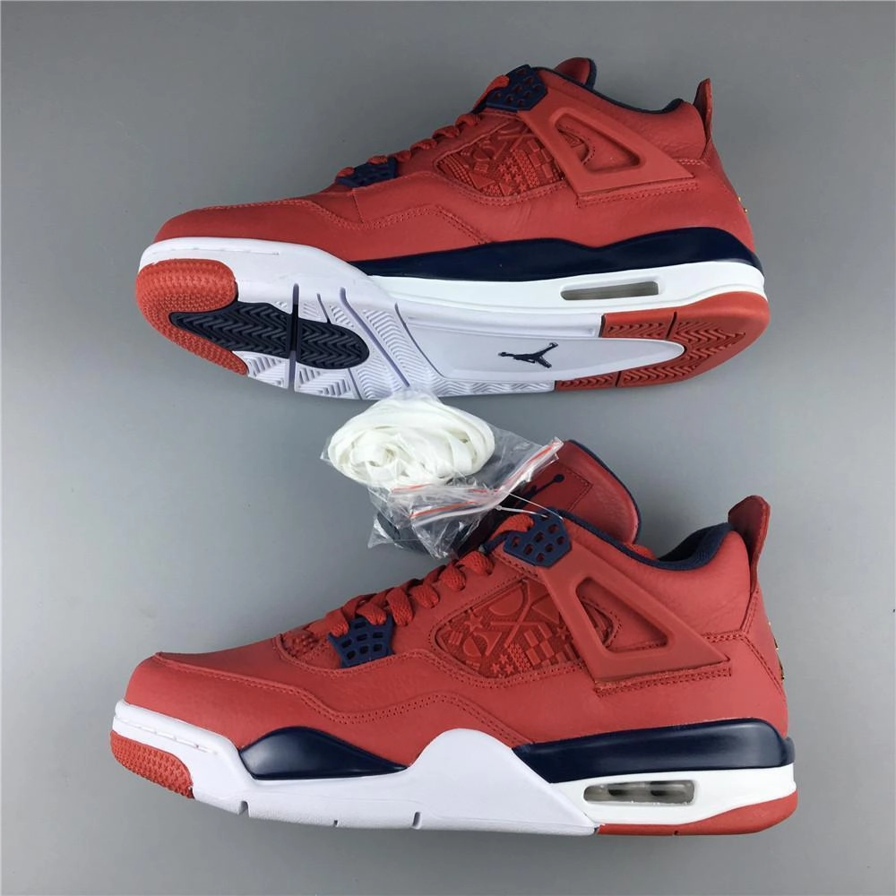 Nike Air Jordan 4 Retro FIBA Gym Red Men Shoes Sale Size US 7-13 New Asics Running Shoes