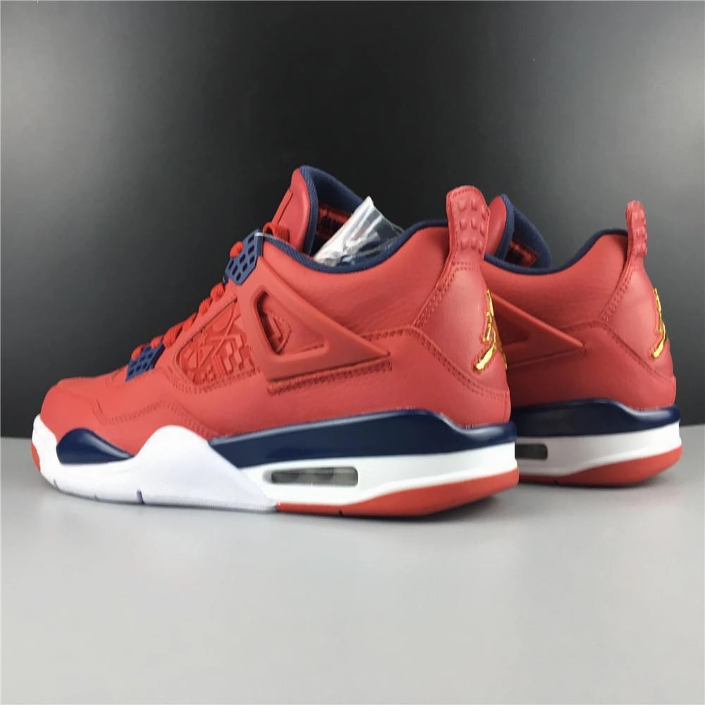 Nike Air Jordan 4 Retro FIBA Gym Red Men Shoes Sale Size US 7-13 Asics Tennis Shoes Hard Court