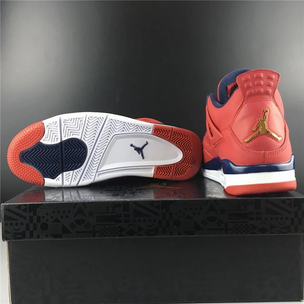 Nike Air Jordan 4 Retro FIBA Gym Red Men Shoes Sale Size US 7-13 Junior Asics Running Shoes