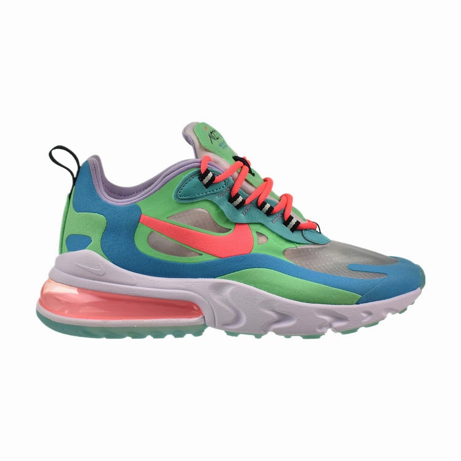 Asic Gel Kayano Running Shoes Nike Air Max 270 React "Psychedelic Movement" Women's Shoes Electro Green-Blue