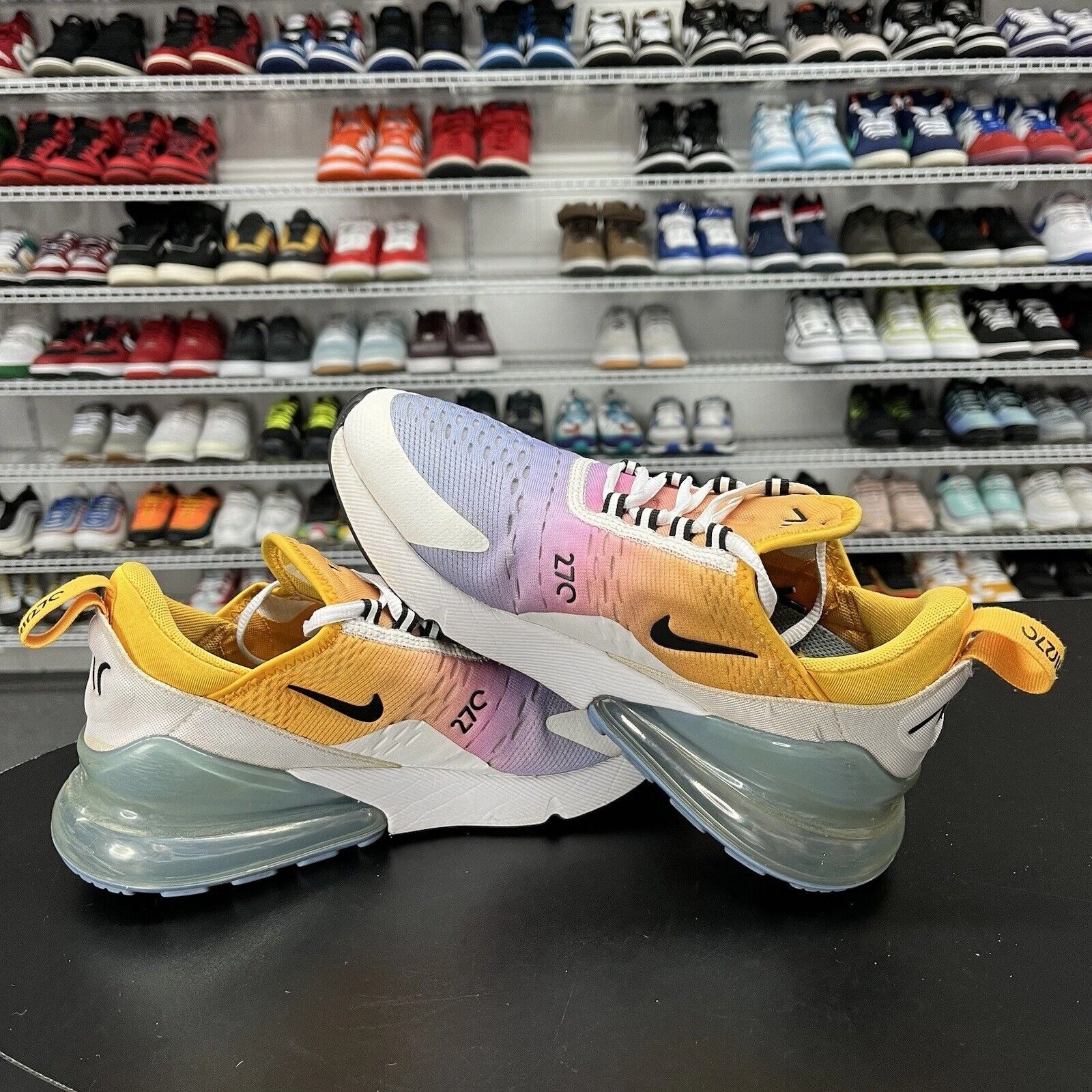 Nike Air Max 270 University Gold 2019 AH6789-702 Size 7.5 Onitsuka Tiger Asics Shoes