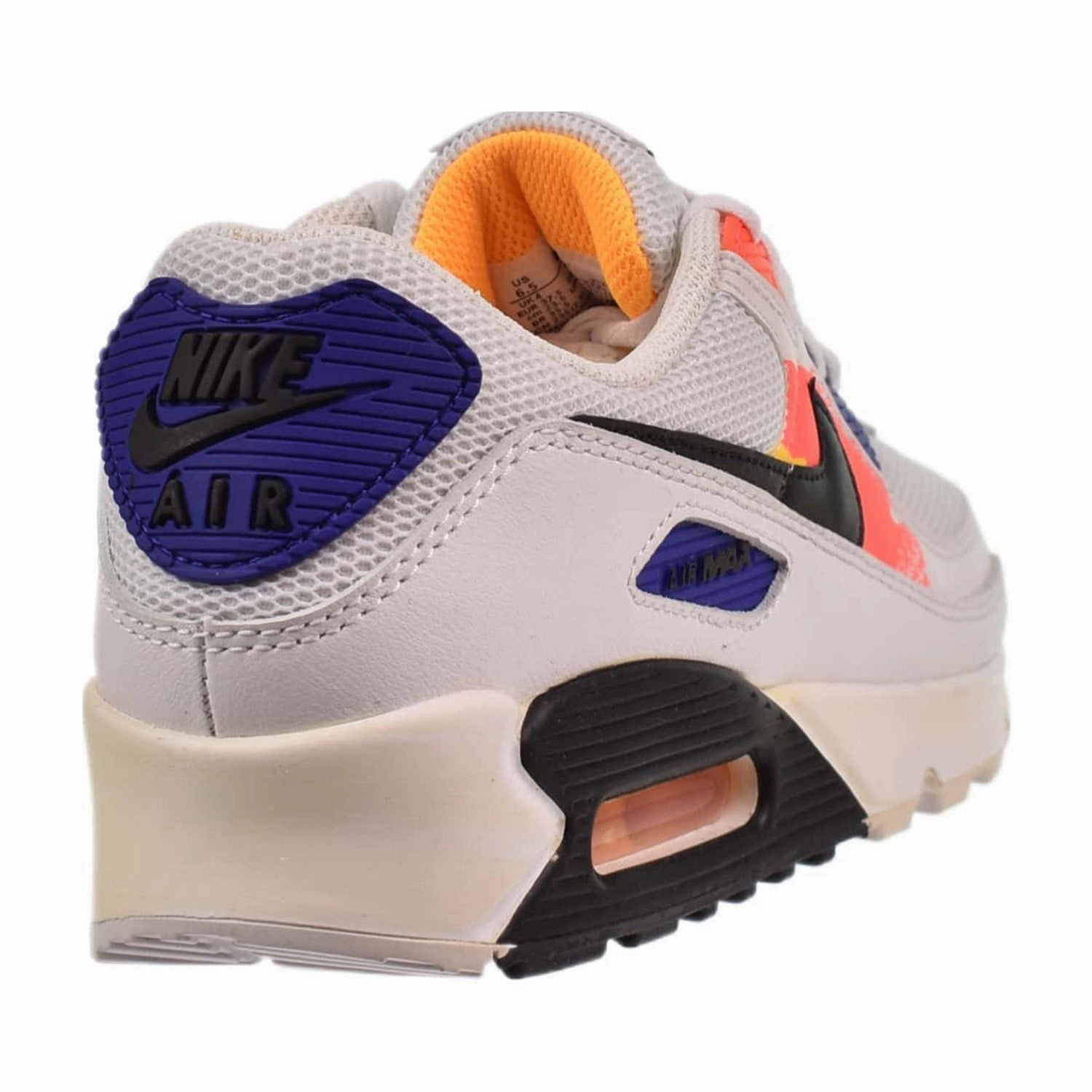 Nike Air Max 90 "Brushstroke Pack" Women's Shoes White-Black-Flash Orange Asics Shoes Handball
