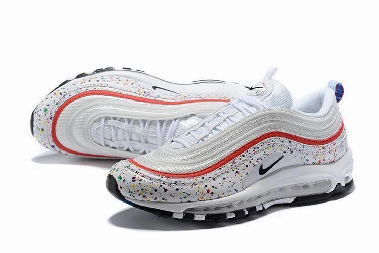 Venom Asics Shoes Nike Air Max 97 White Red Shoes Sale Men Size US 7, 8, 8.5, 9, 10, 11