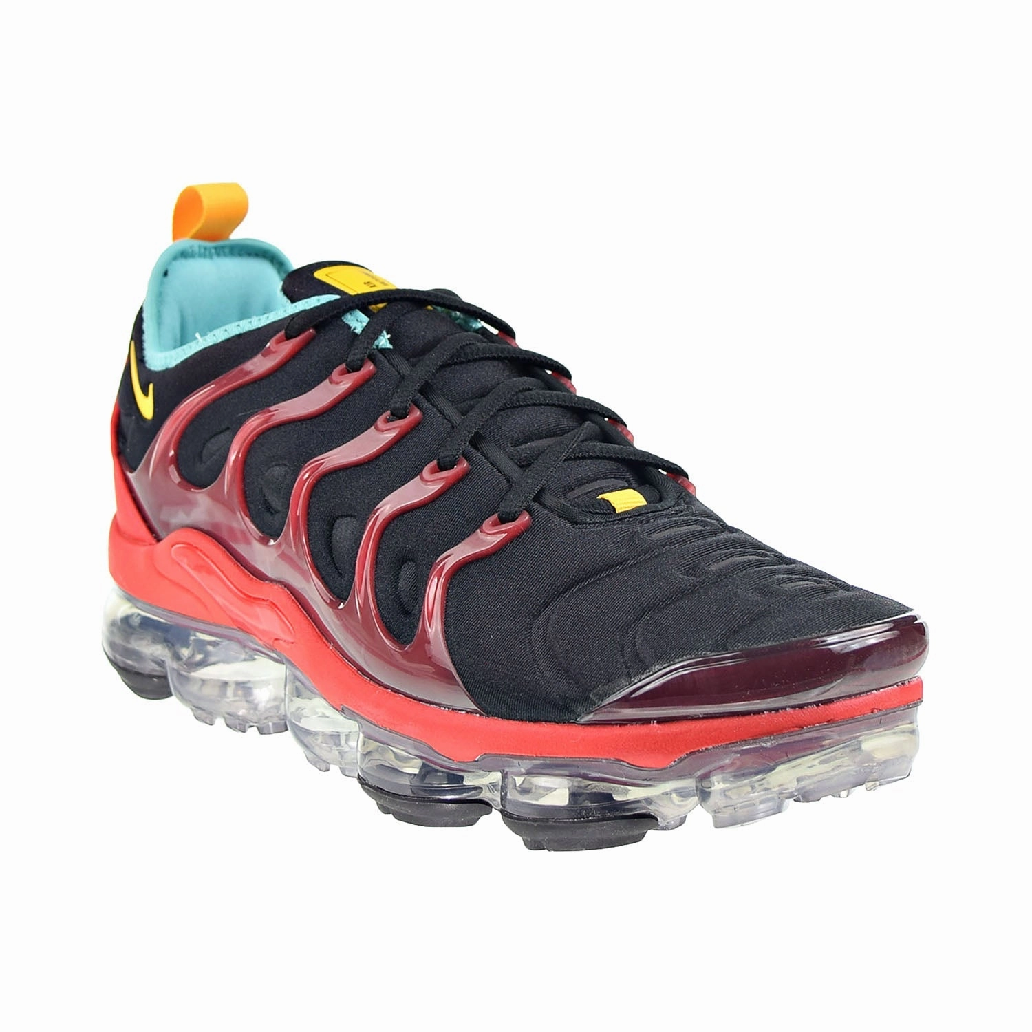 New Asics Shoes 2024 Nike Air Vapormax Plus Men's Shoes Black-University Gold-University Red
