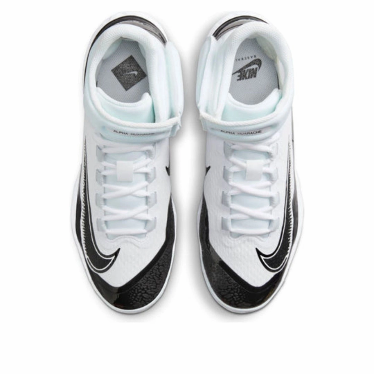 Asics Running Shoes For Pronators Nike Alpha Huarache Elite 4 Mid White Black - (FD2744-101)