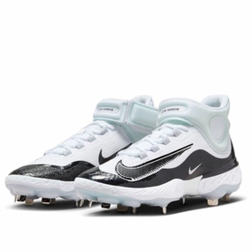 Nike Alpha Huarache Elite 4 Mid White Black - (FD2744-101) Asics Best Shoes For Flat Feet