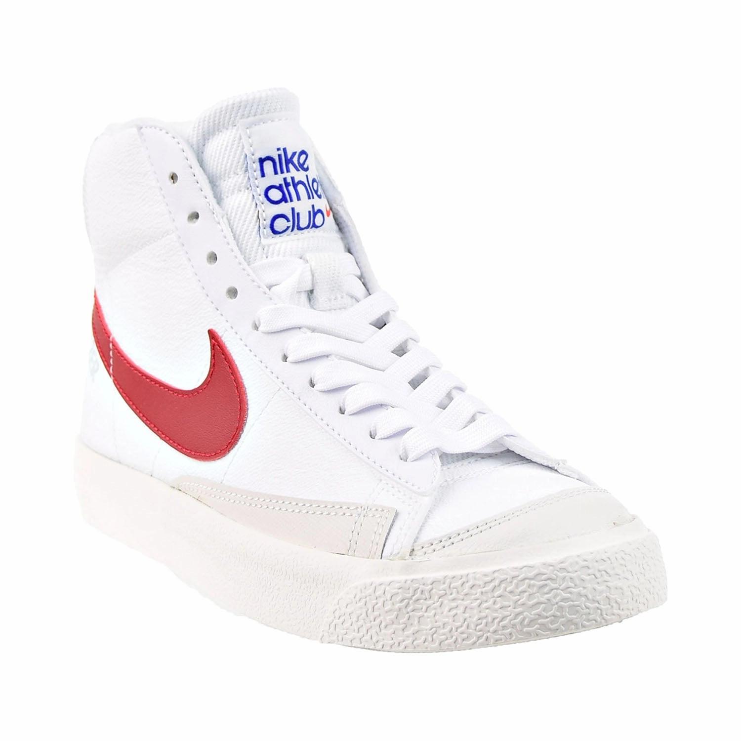 Nike Blazer Mid '77 SE (GS) Big Kids' Shoes White-Gym Red-Light Smoke Grey Asics Neon Tennis Shoes