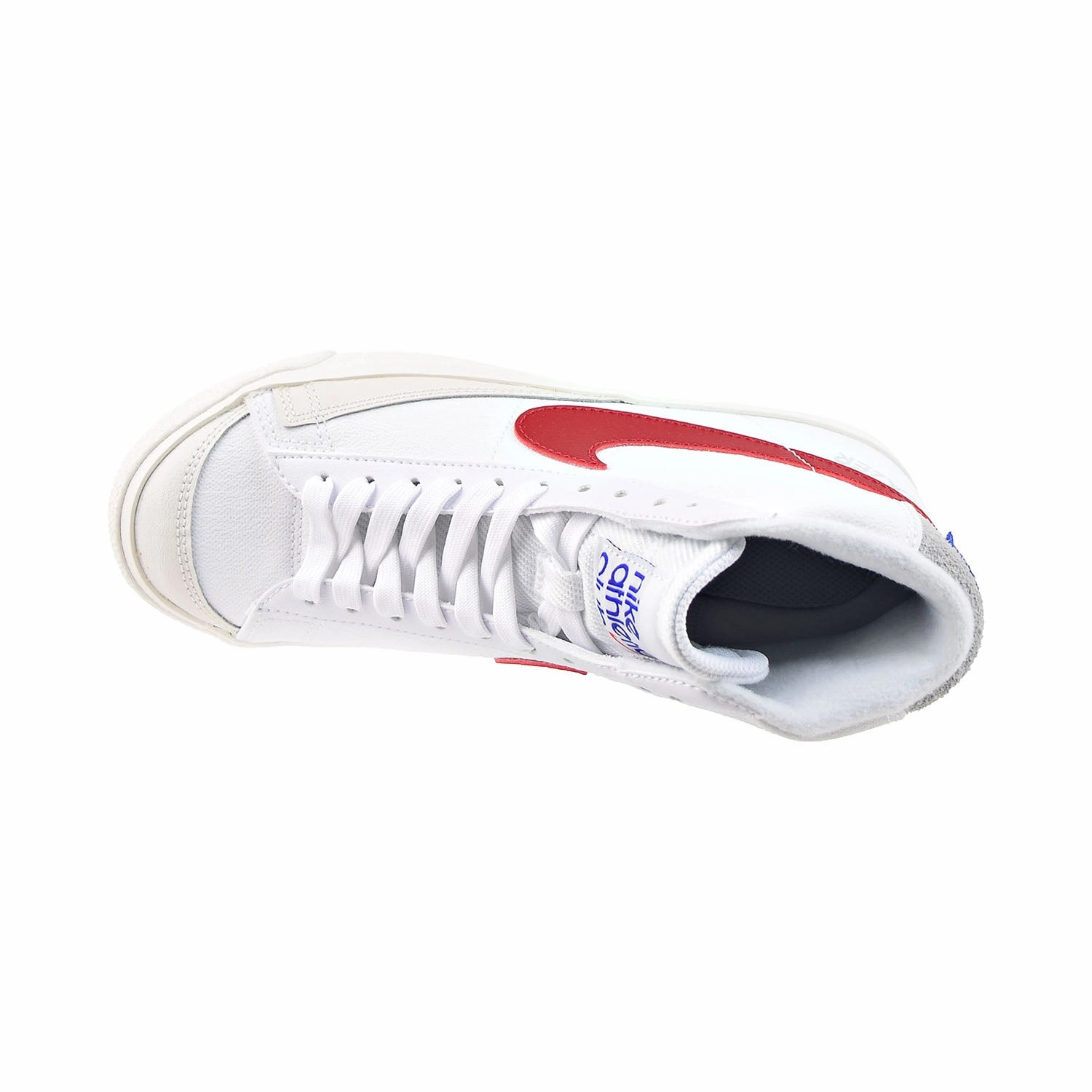 Nike Blazer Mid '77 SE (GS) Big Kids' Shoes White-Gym Red-Light Smoke Grey Best Asics Running Shoes For Wide Flat Feet