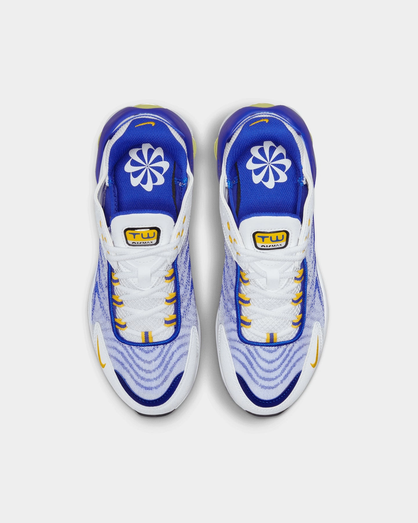 Nike Kids' Air Max TW (GS) "Racer Blue" White/Speed Yellow/Blue Asics Weightlifting Shoe