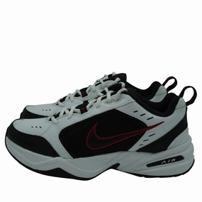 Nike Men's Air Monarch IV Cross Training Athletic Shoes White Black Red Size 10 Asics Gel 9 Tennis Shoes
