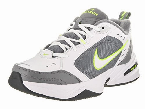 Nike Men's Air Monarch IV White/White/Cool Grey/Volt Training Shoe 7 Men US Tokyo Olympics Asics Shoes