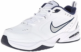Nike Men's NIKE AIR MONARCH IV (4E) RUNNING SHOES -10;   White / Metallic Silver-Midnight Navy Asics Torrance Trail Running Shoes