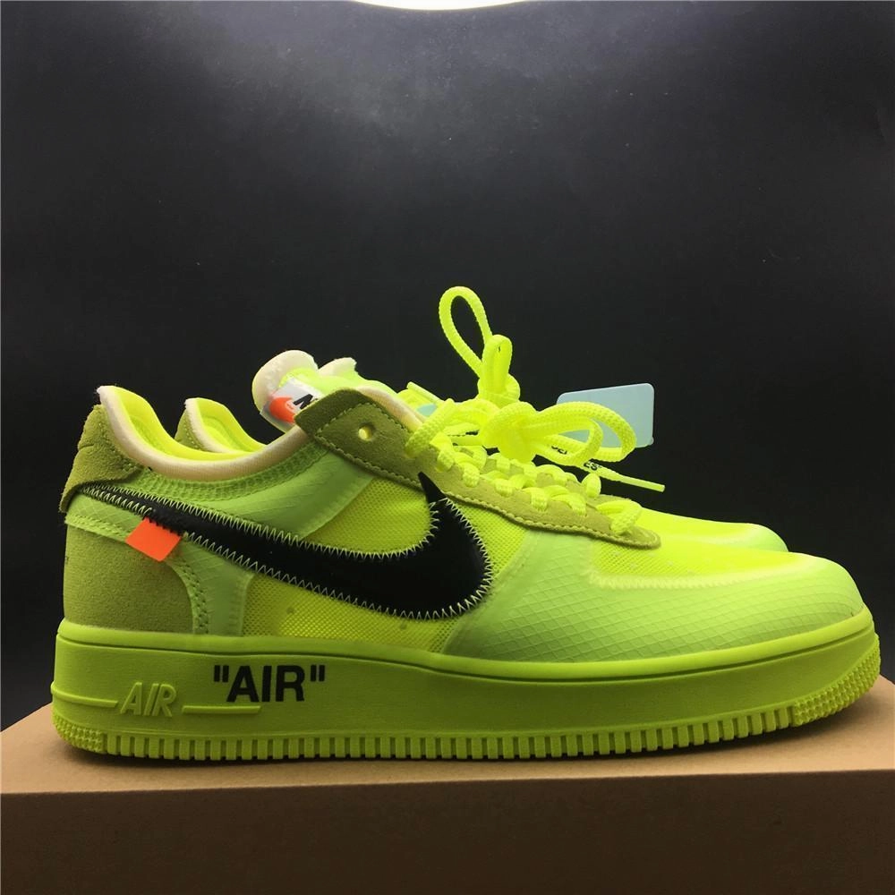 Nike OFF-WHITE VOLT X AIR FORCE 1 Shoes Basketball Men Size US 7-13 Asics Volleyball Shoes Academy