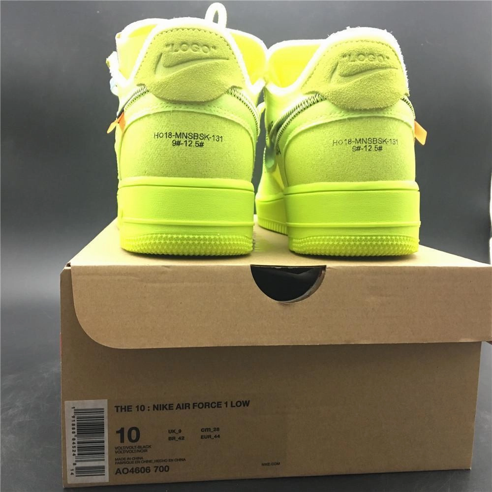 Asics 2020 Running Shoes Nike OFF-WHITE VOLT X AIR FORCE 1 Shoes Basketball Men Size US 7-13