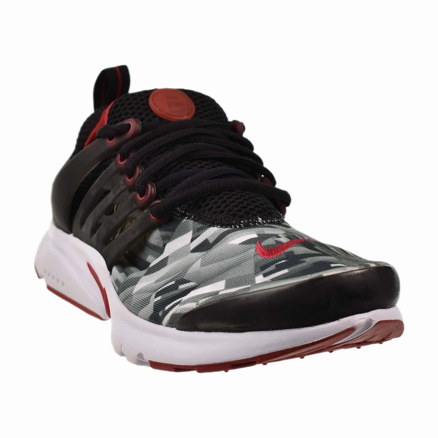 Asics Flat Shoes Nike Presto Print (GS) Big Kids' Shoes Black-Gym Red-Wolf Grey