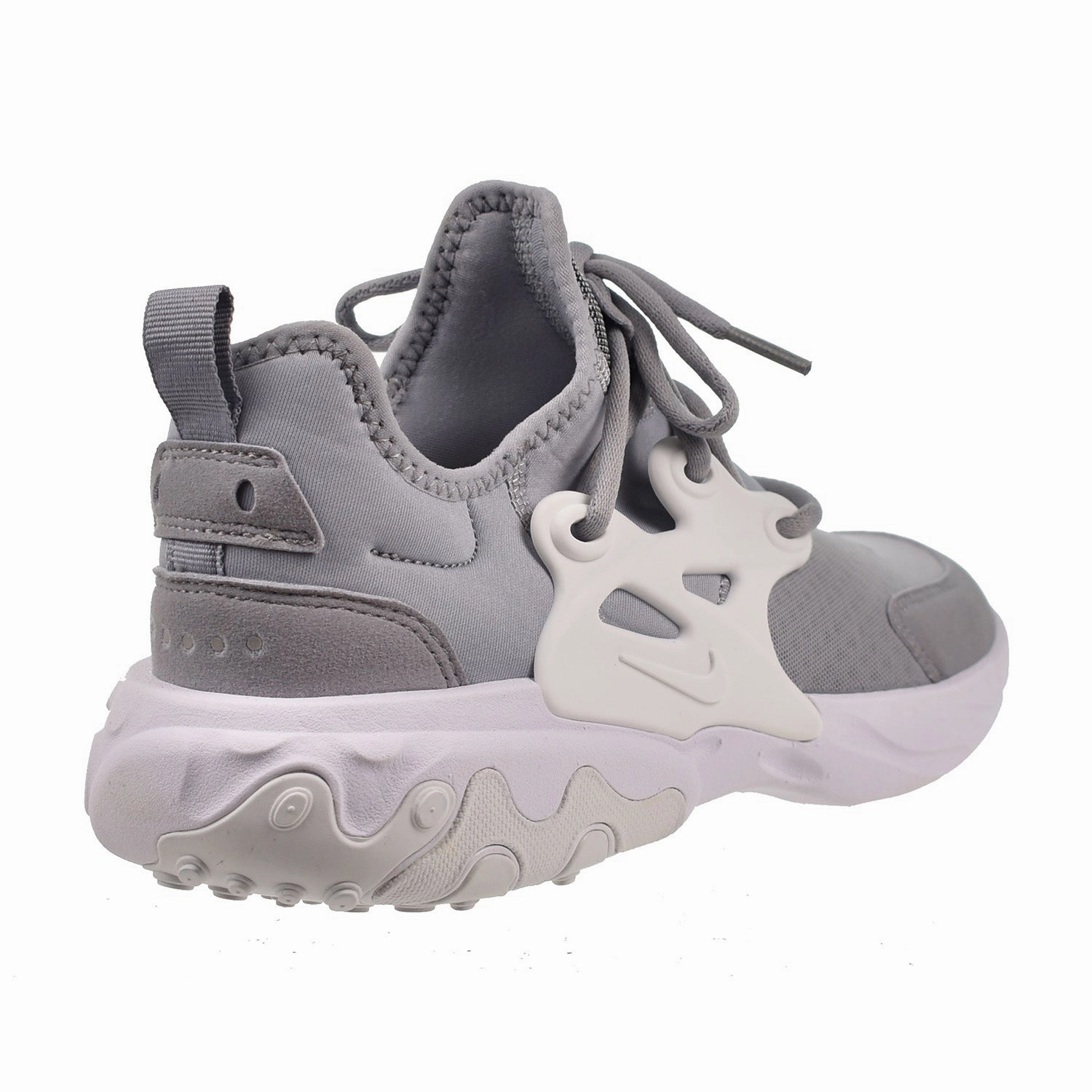 Nike React Presto (GS) Big Kids' Shoes Wolf Grey Asics Pronation Control Running Shoes