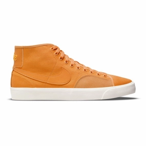 Nike SB  Blazer Court Mid Shoes - Light Curry / Light Curry / Light Curry / Sail Good Asic Running Shoes