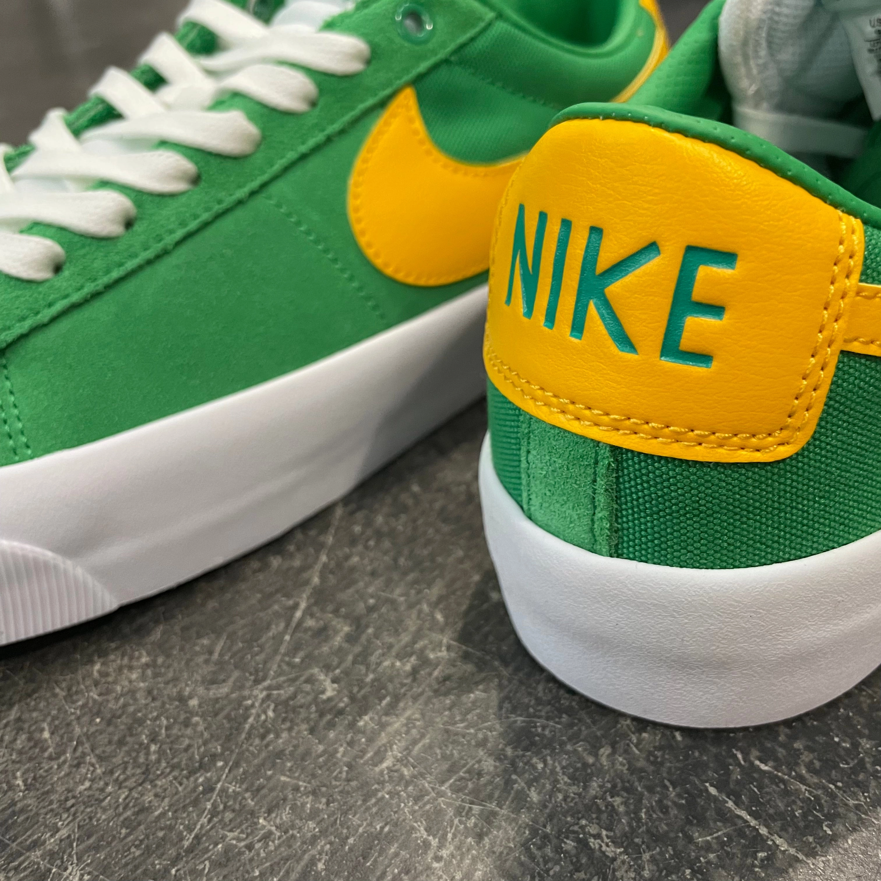 Nike SB Blazer Low GT Lucky Green/University Gold SALE Asics Dave Schultz Shoes