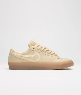 Nike SB Blazer Low Pro GT Premium Shoes - Pale Vanilla / Pale Vanilla - Pale Vanilla Shoe Size Guide Asics