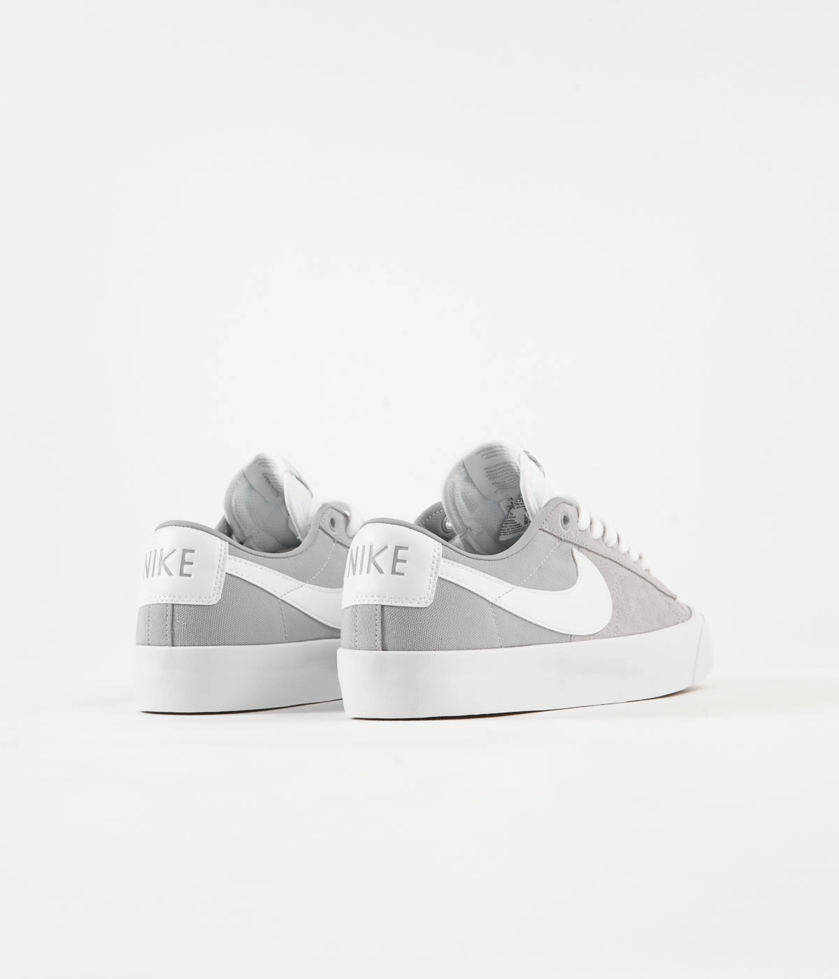 Nike SB Blazer Low Pro GT Shoes - Wolf Grey / White - Wolf Grey - White Compare Asics Shoes