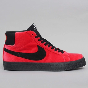 Nike SB Blazer Mid ISO Shoes University Red / Black Asics Signature Shoes