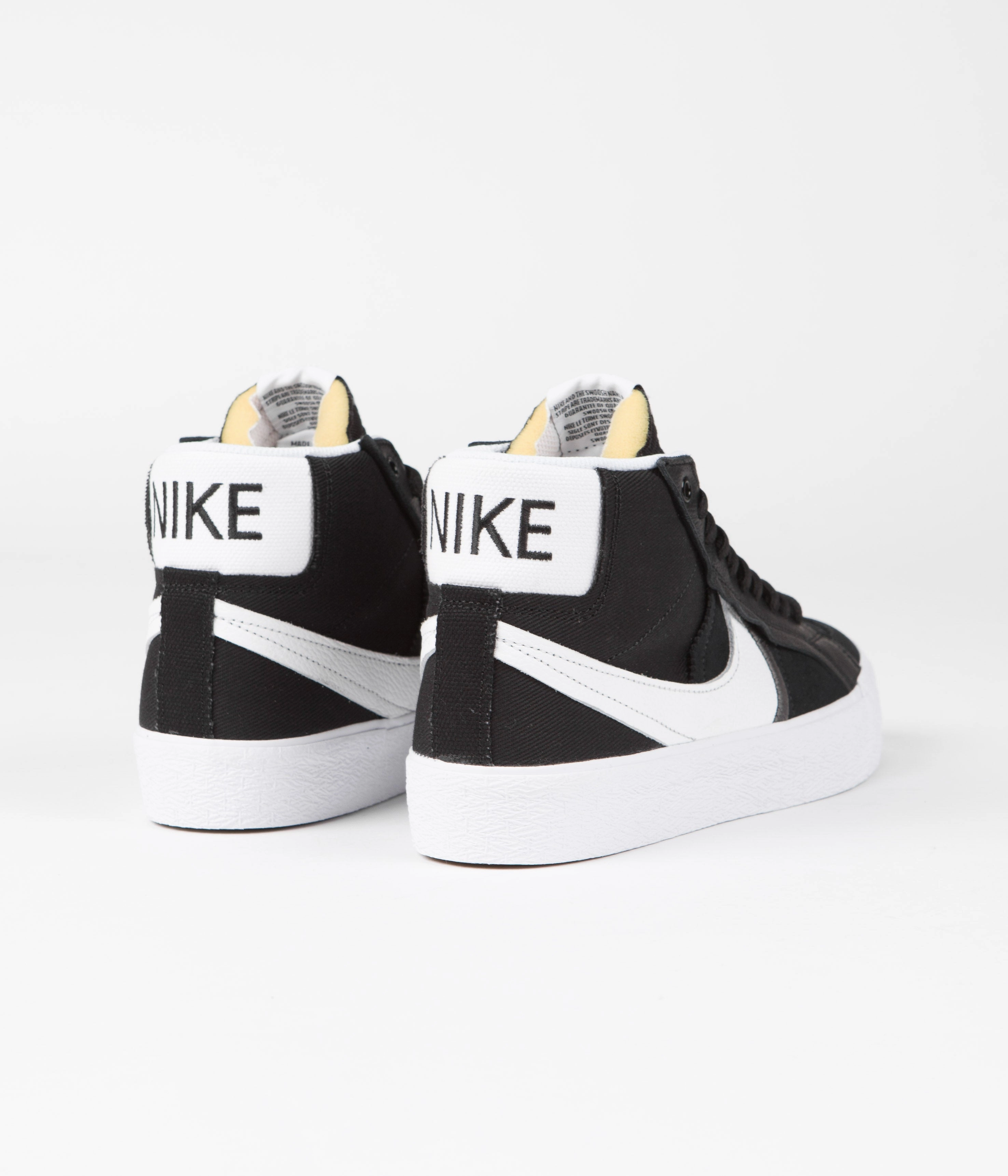 Nike SB Blazer Mid Premium Plus Shoes - Black / White Closeout Asics Running Shoes