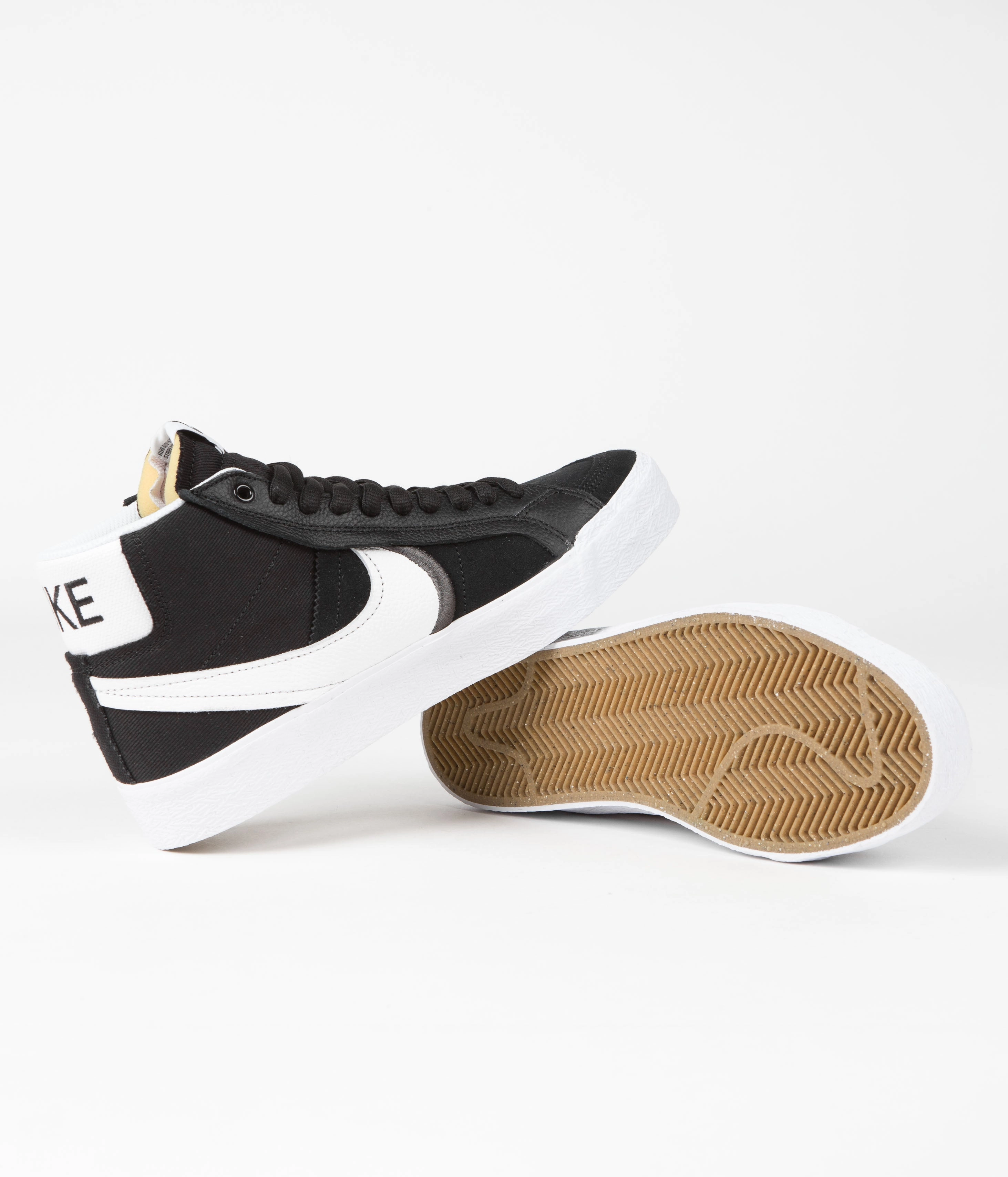 Nike SB Blazer Mid Premium Plus Shoes - Black / White Best Asics Running Shoes For Back Pain