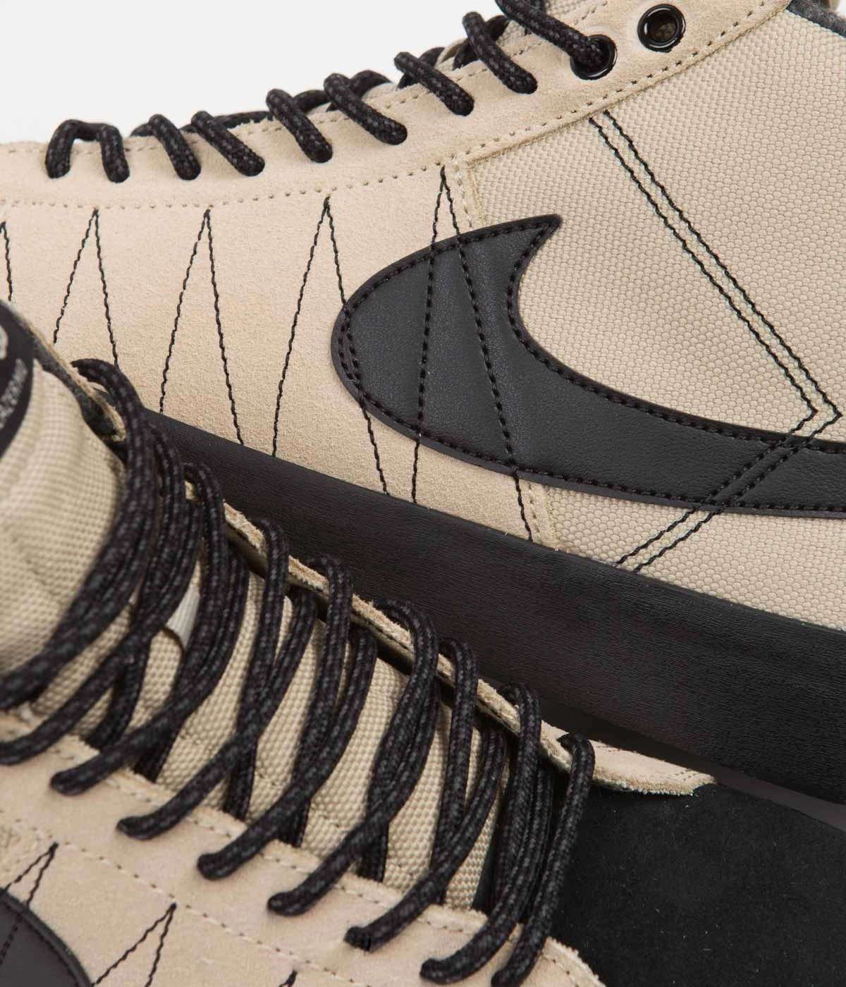 Asics Shoes Canada Nike SB Blazer Mid Premium Shoes - Rattan / Black - Rattan - Safety Orange