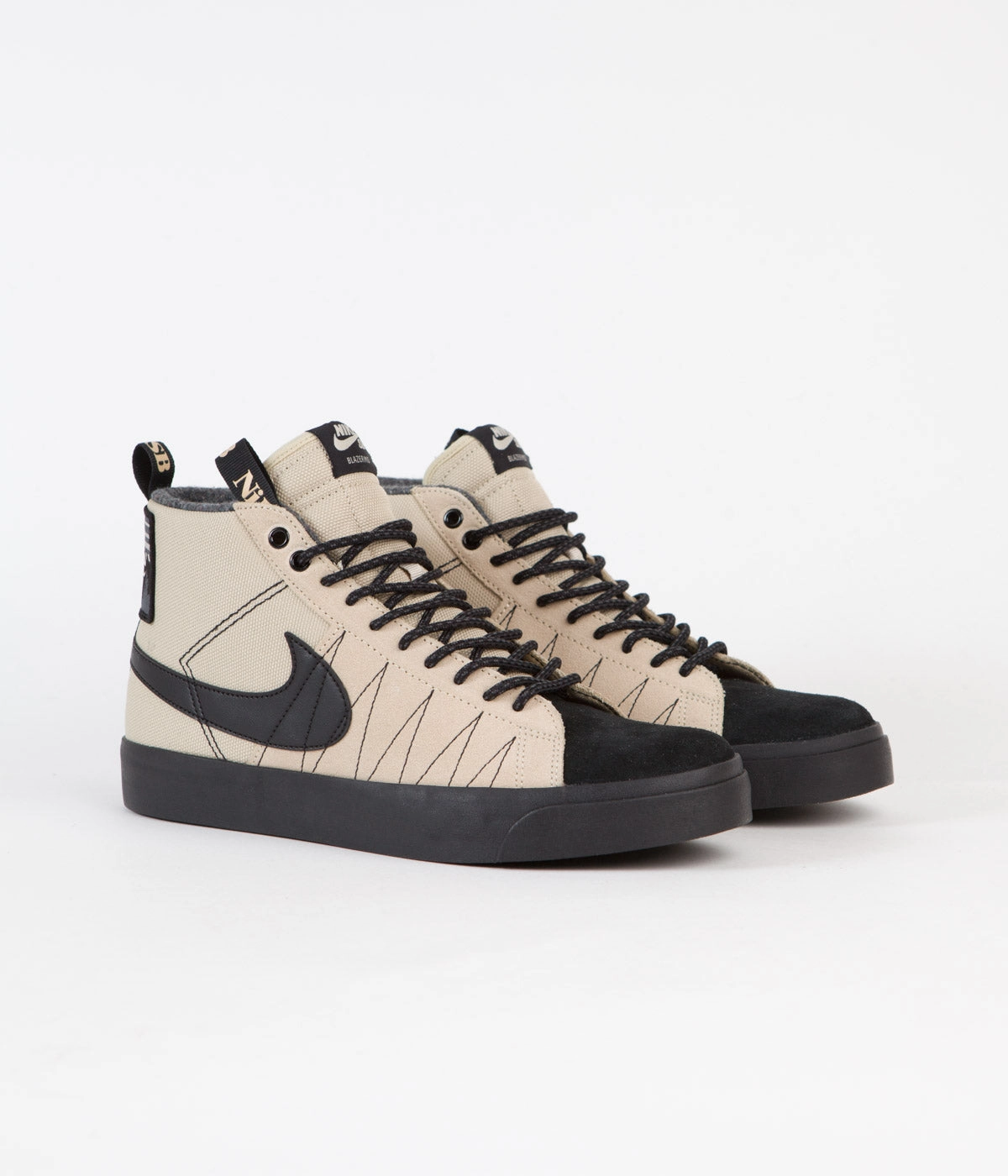 Asic Kayano Shoes Nike SB Blazer Mid Premium Shoes - Rattan / Black - Rattan - Safety Orange