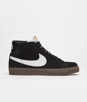 Nike SB Blazer Mid Shoes - Black / White - Black - Sail Best Asics Gym Training Shoes