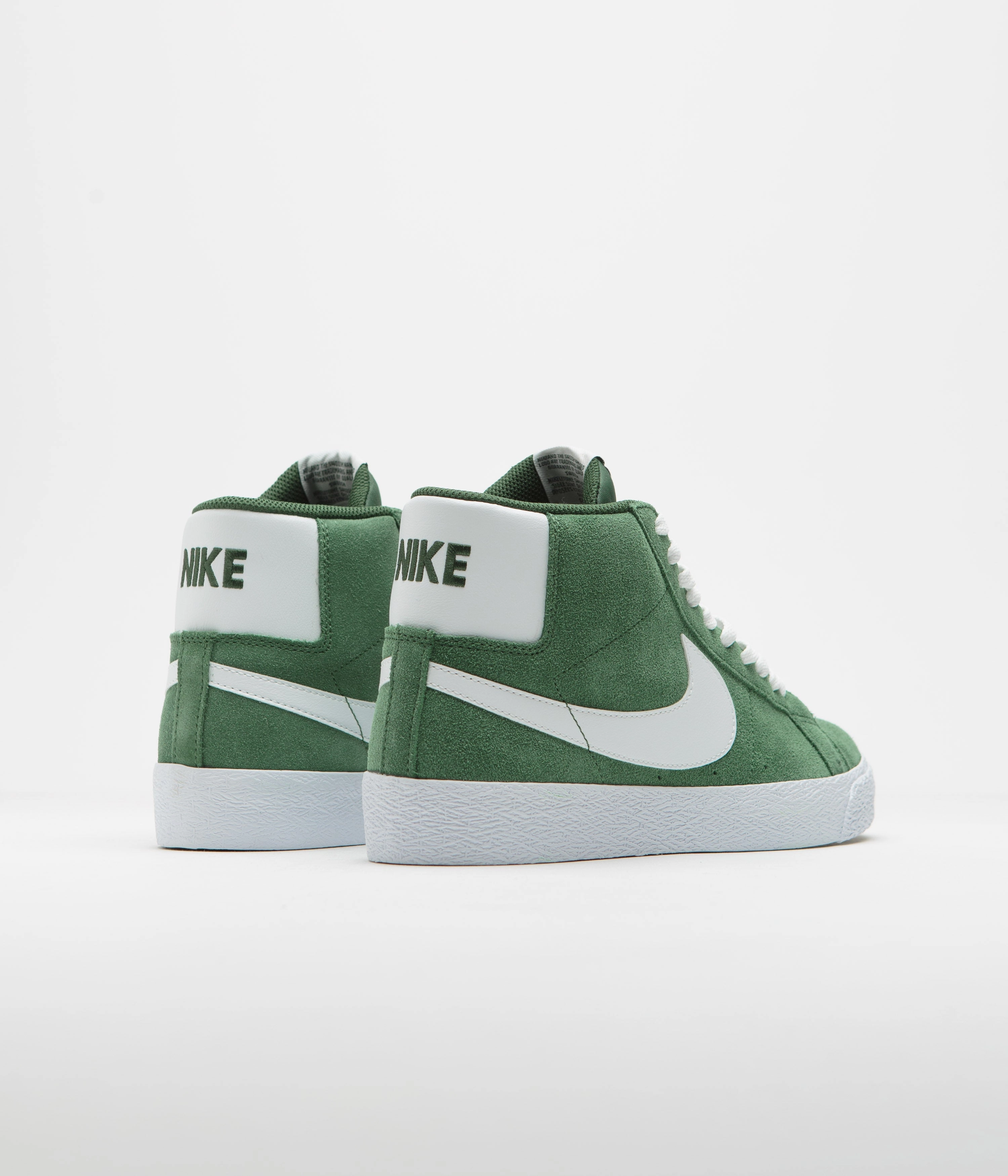 Nike SB Blazer Mid Shoes - Fir / White - Fir - White Asics Football Shoes