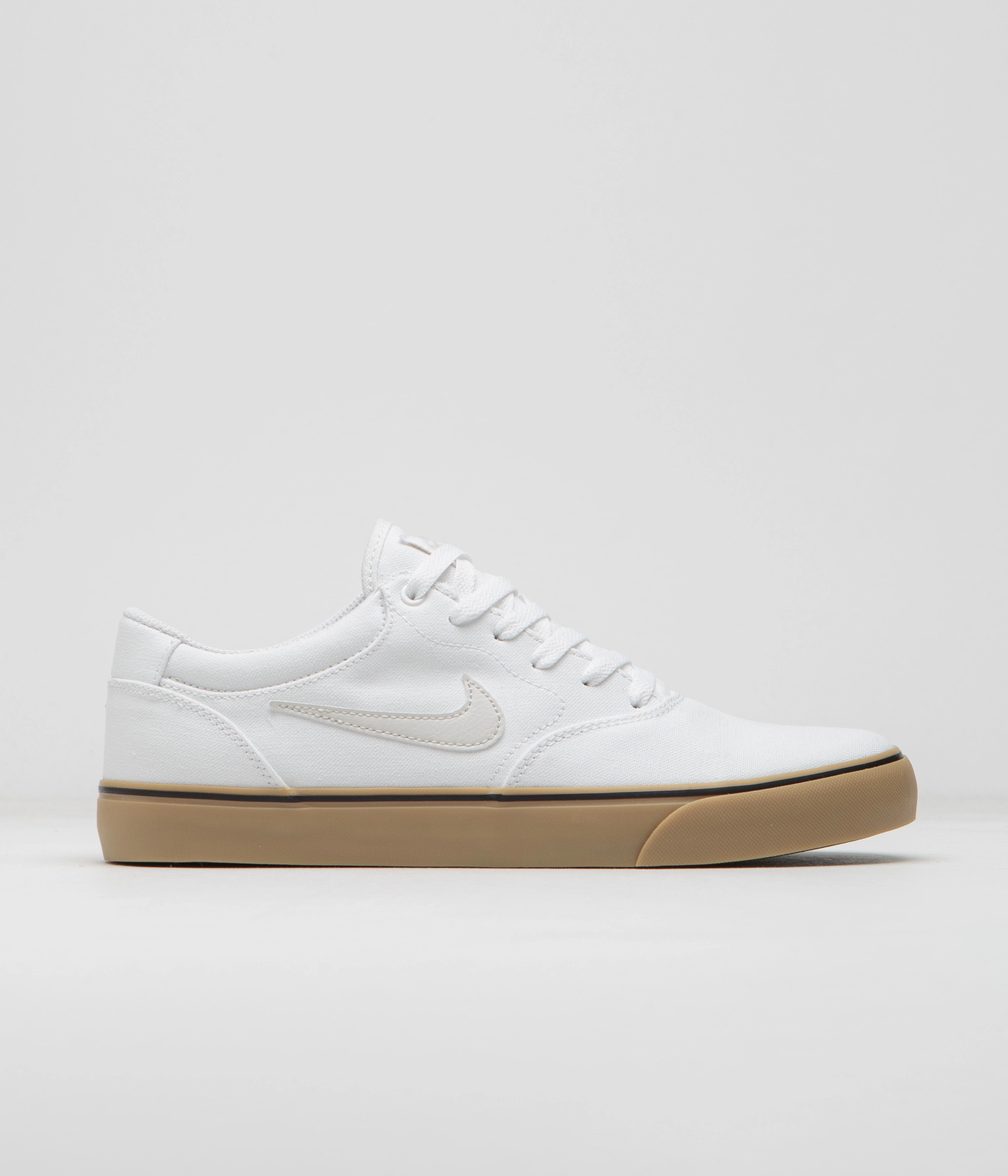 Nike SB Chron 2 Canvas Shoes - White / Light Bone - White - Gum Light Brown Asics Shoes For Plantar Fasciitis