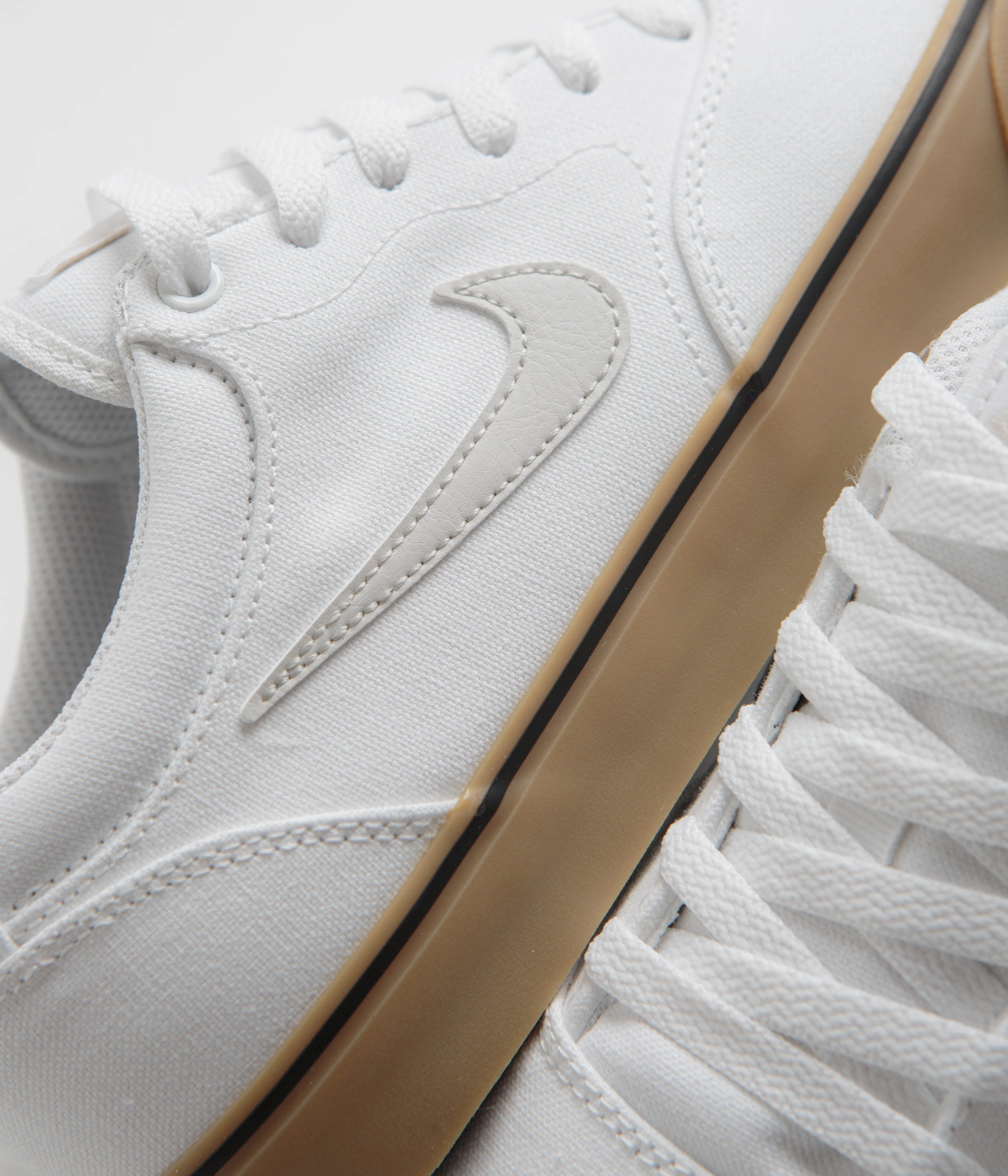 Nike SB Chron 2 Canvas Shoes - White / Light Bone - White - Gum Light Brown Best Shoes For Underpronation