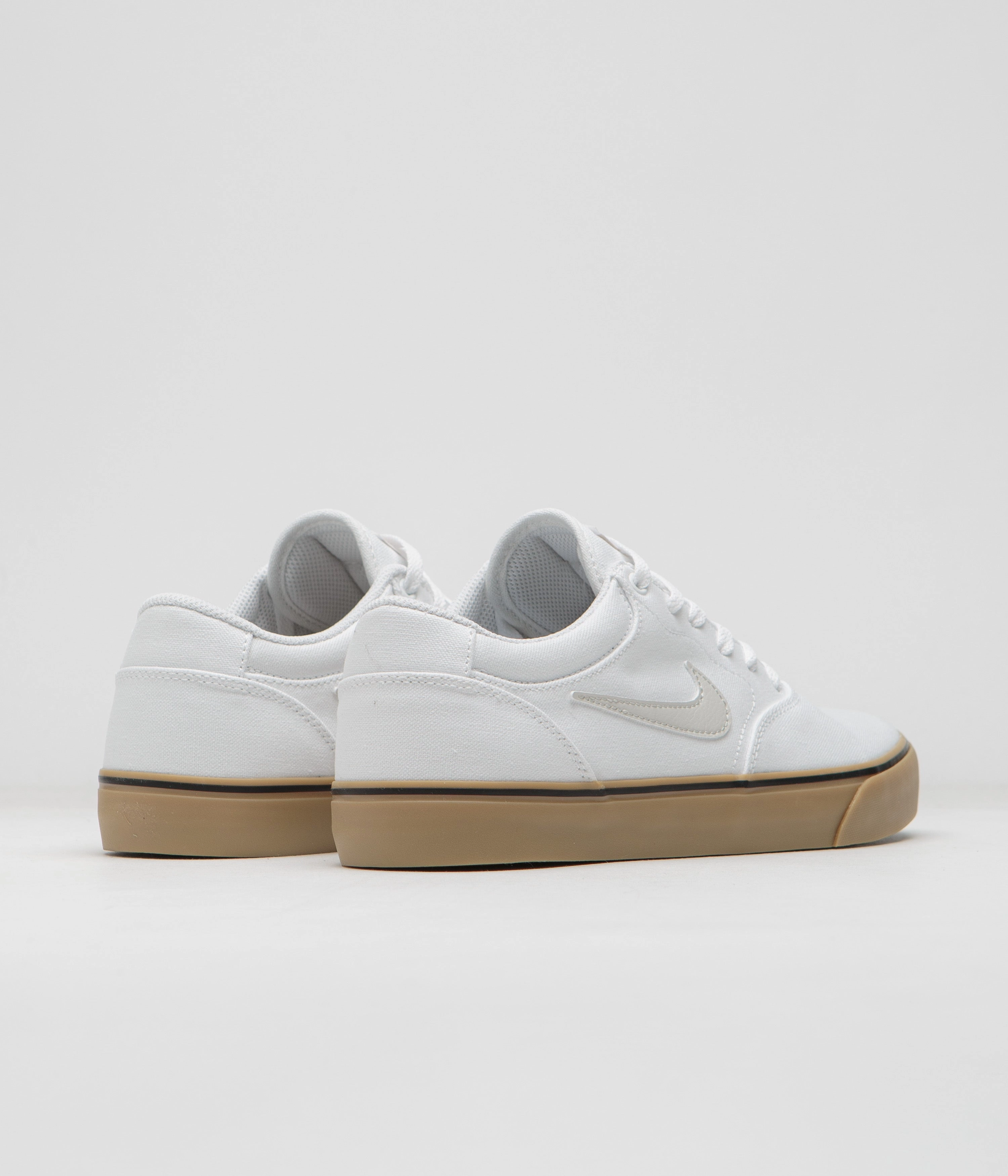 Ichigo Asics Shoes Nike SB Chron 2 Canvas Shoes - White / Light Bone - White - Gum Light Brown