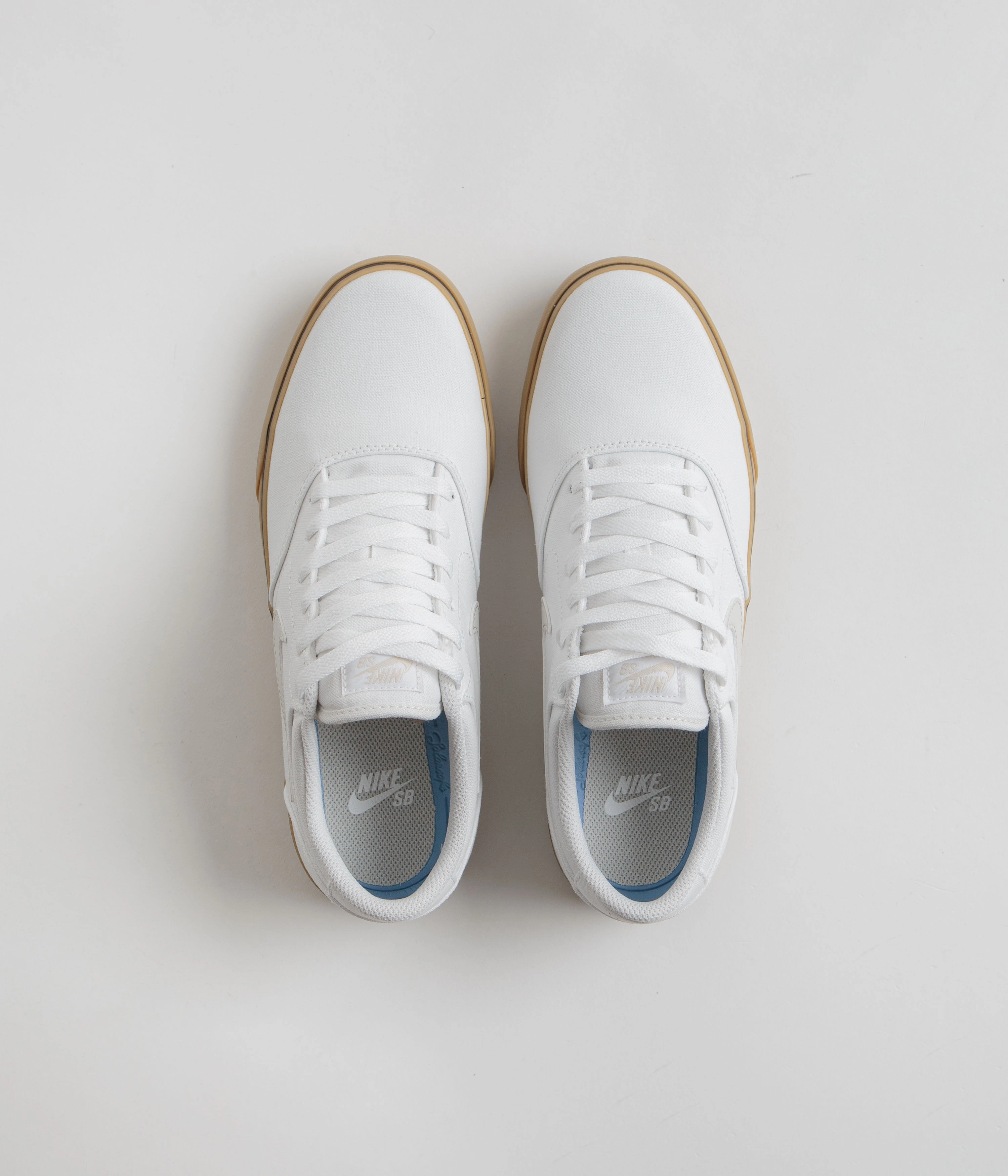 Nike SB Chron 2 Canvas Shoes - White / Light Bone - White - Gum Light Brown Asics Waterproof Walking Shoes