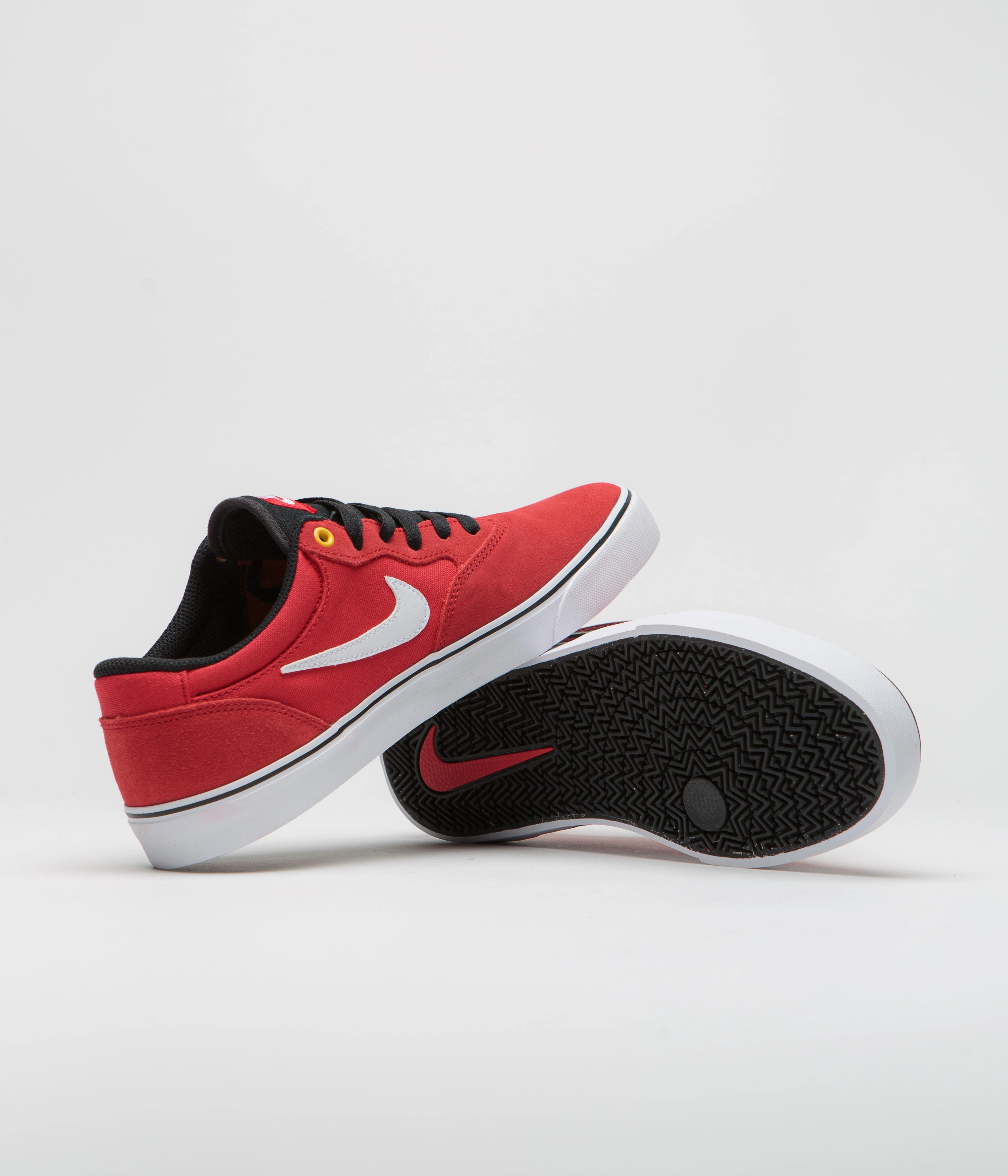 Comparable To Asics Gt 2000 Nike SB Chron 2 Shoes - University Red / White - Black - White