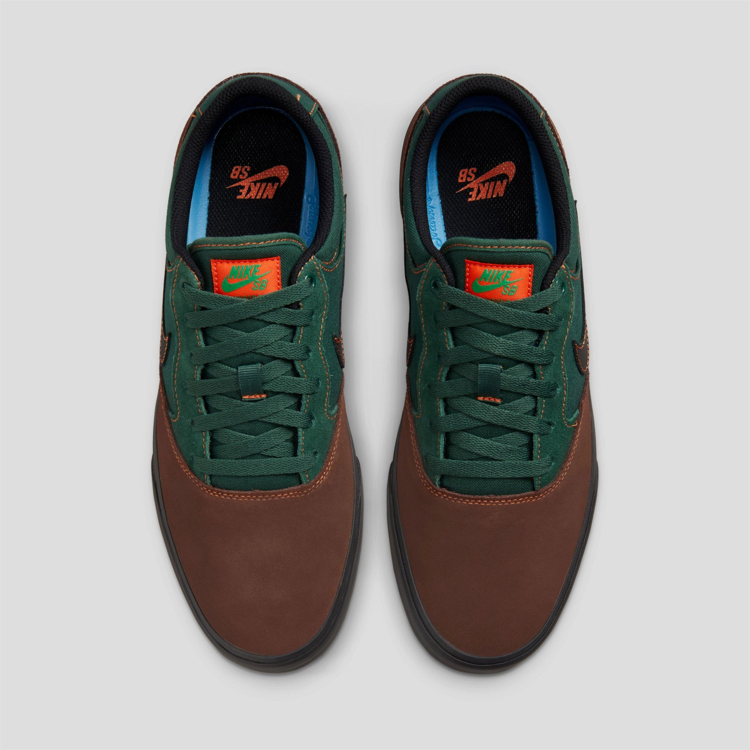 Shoe Store Asics Nike SB Chron 2 Skate Shoes LT Chocolate / Black / Noble Green