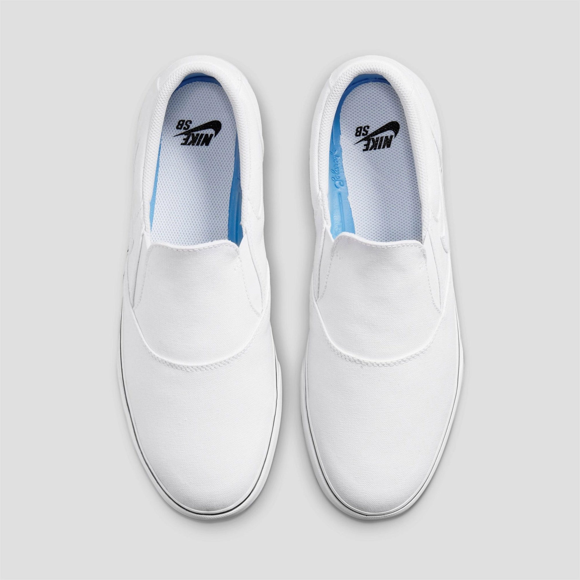 Nike SB Chron 2 Slip Skate Shoes White / White / Black Asics Court Speed Ff Tennis Shoes