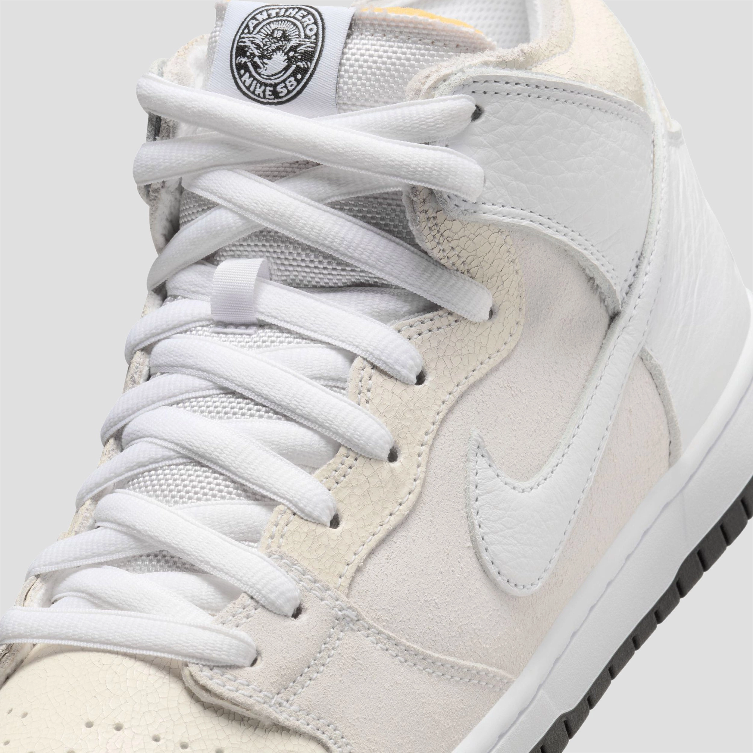 Nike SB Dunk High x Anti Hero Skate Shoes White / White / Black Asics Running Shoes Deals
